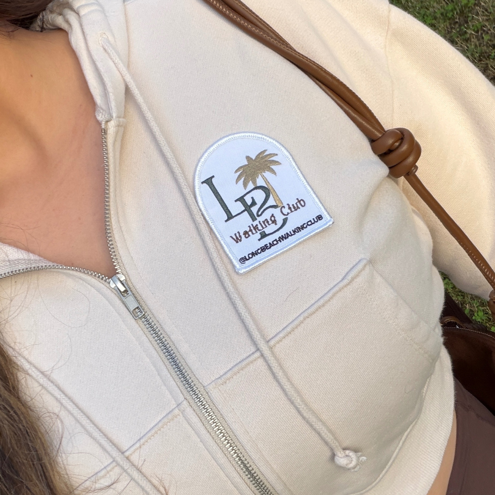 Long Beach Walking Club Logo Iron-On Patch