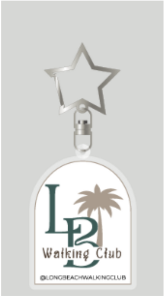 Long Beach Walking Club Logo Acrylic Keychain