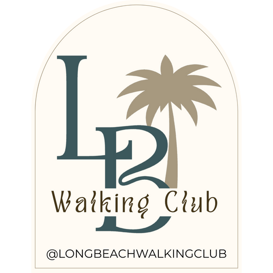 Long Beach Walking Club Logo Iron-On Patch